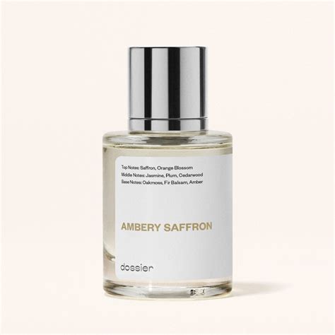 dossier ambery saffron perfume|baccarat rouge 540 dossier oil.